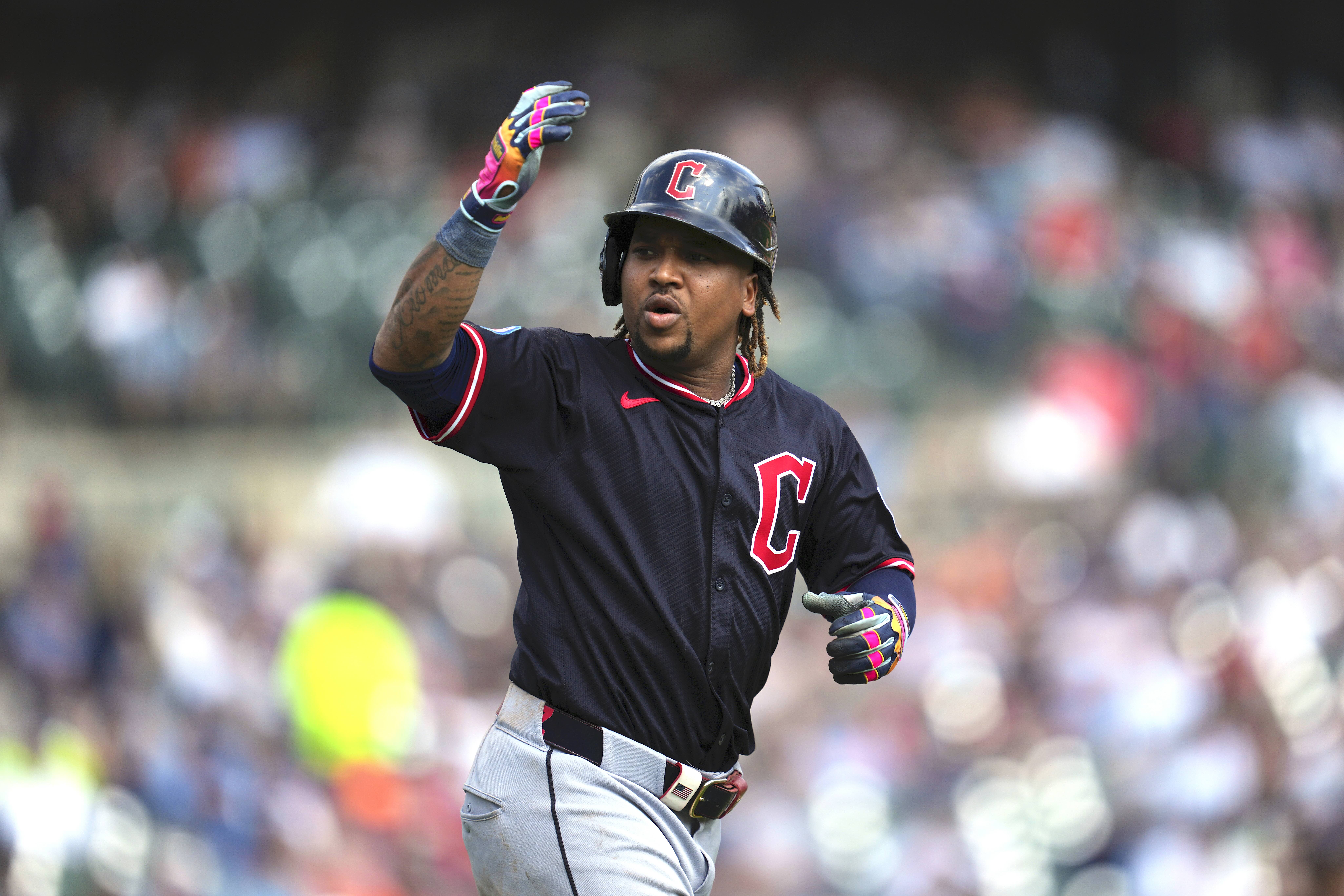 Jose Ramirez傳與克里夫蘭守護者簽下7年延長合約。圖片來源：達志影像