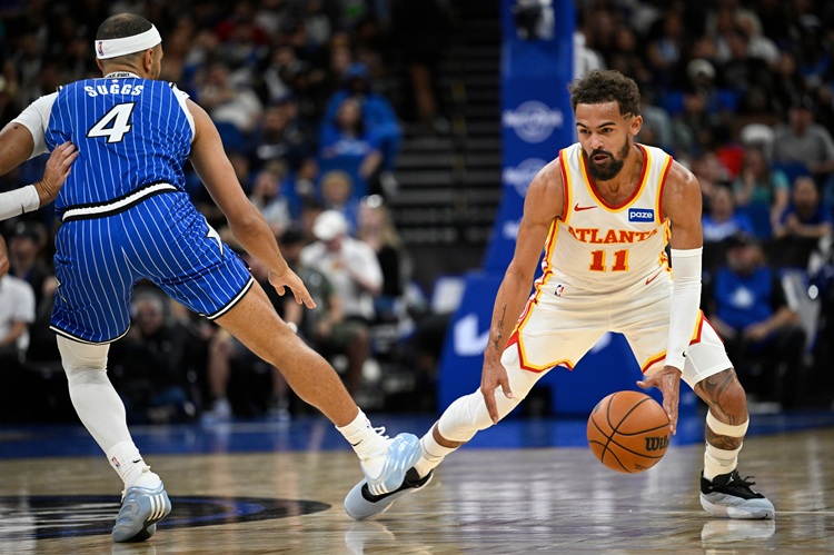 Trae Young(右)。圖片來源：達志影像