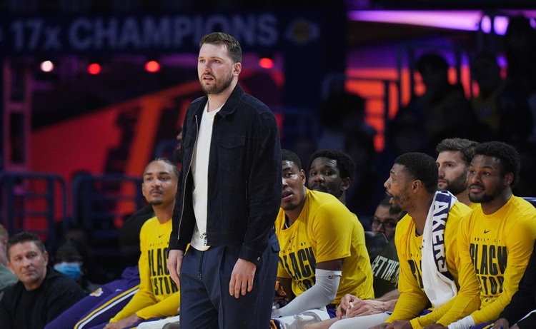 Luka Doncic(前)。圖片來源：達志影像