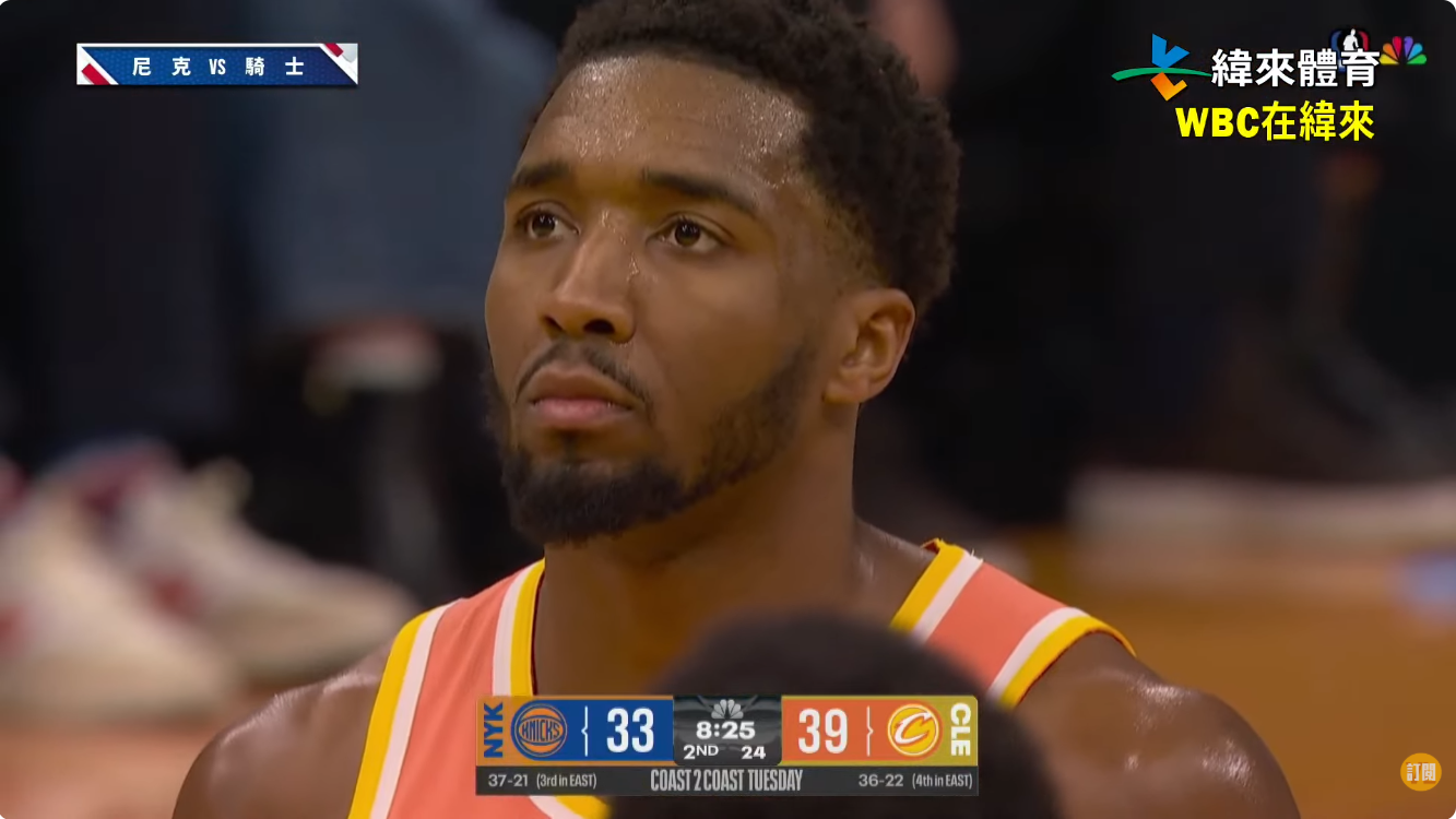 Donovan Mitchell。圖片來源：緯來體育台