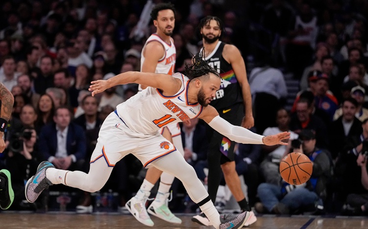 Jalen Brunson(前)。圖片來源：達志影像