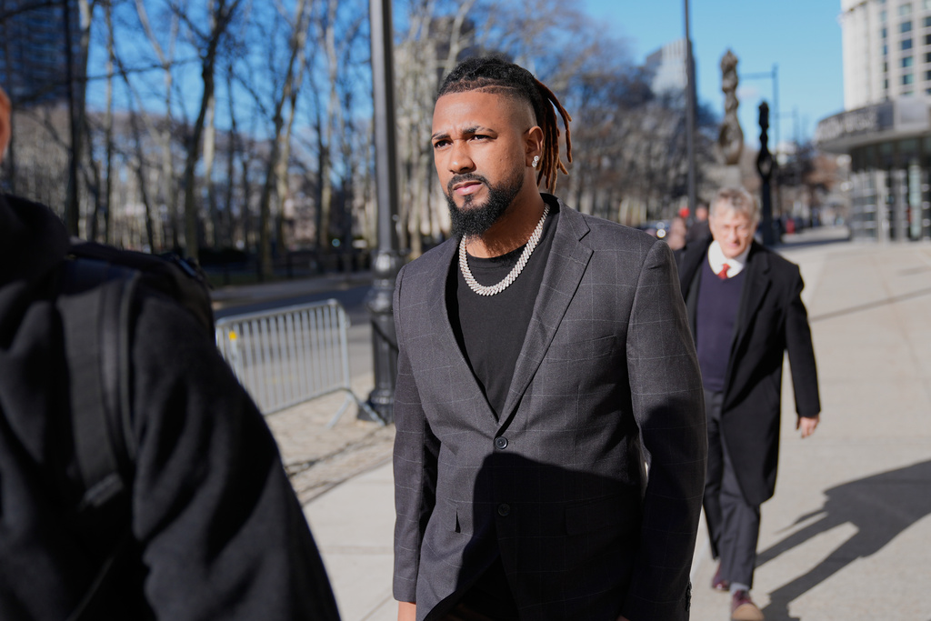 Emmanuel Clase出庭應訊。圖片來源：達志影像