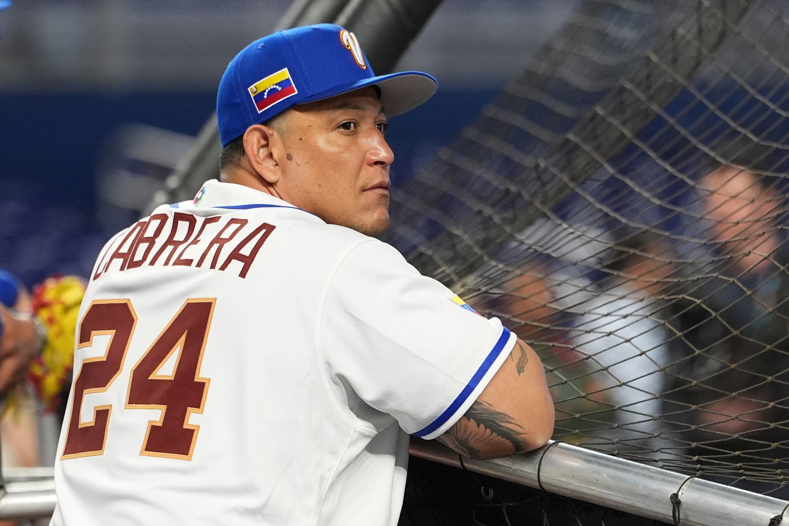 委內瑞拉打擊教練Miguel Cabrera。圖片來源：達志影像