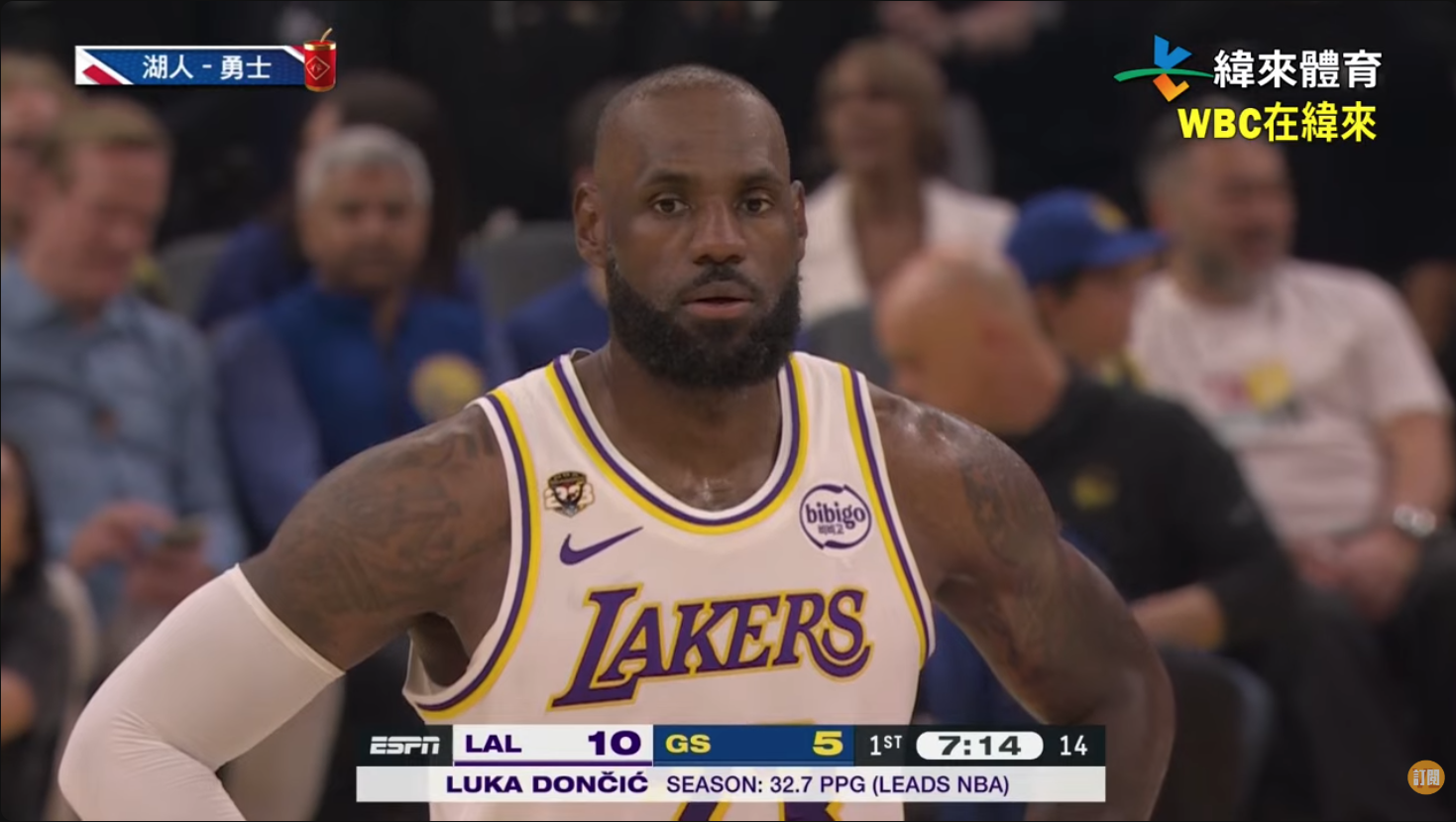 LeBron James。圖片來源：緯來體育台