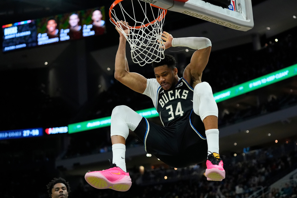 Giannis Antetokounmpo。圖片來源：達志影像