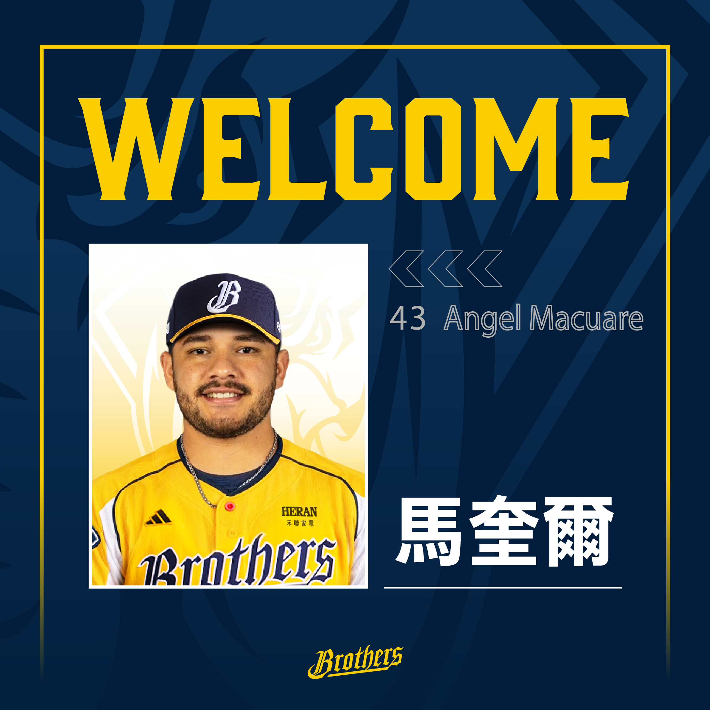 中信兄弟新洋投馬奎爾。圖片來源：中信兄弟提供