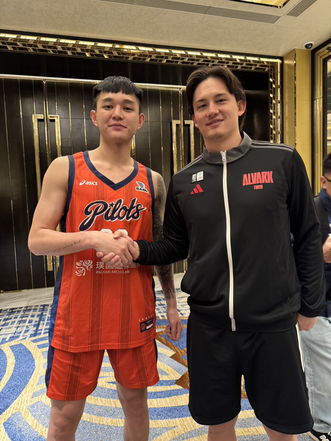 盧峻翔、Kai Toews。圖片來源：PLG提供