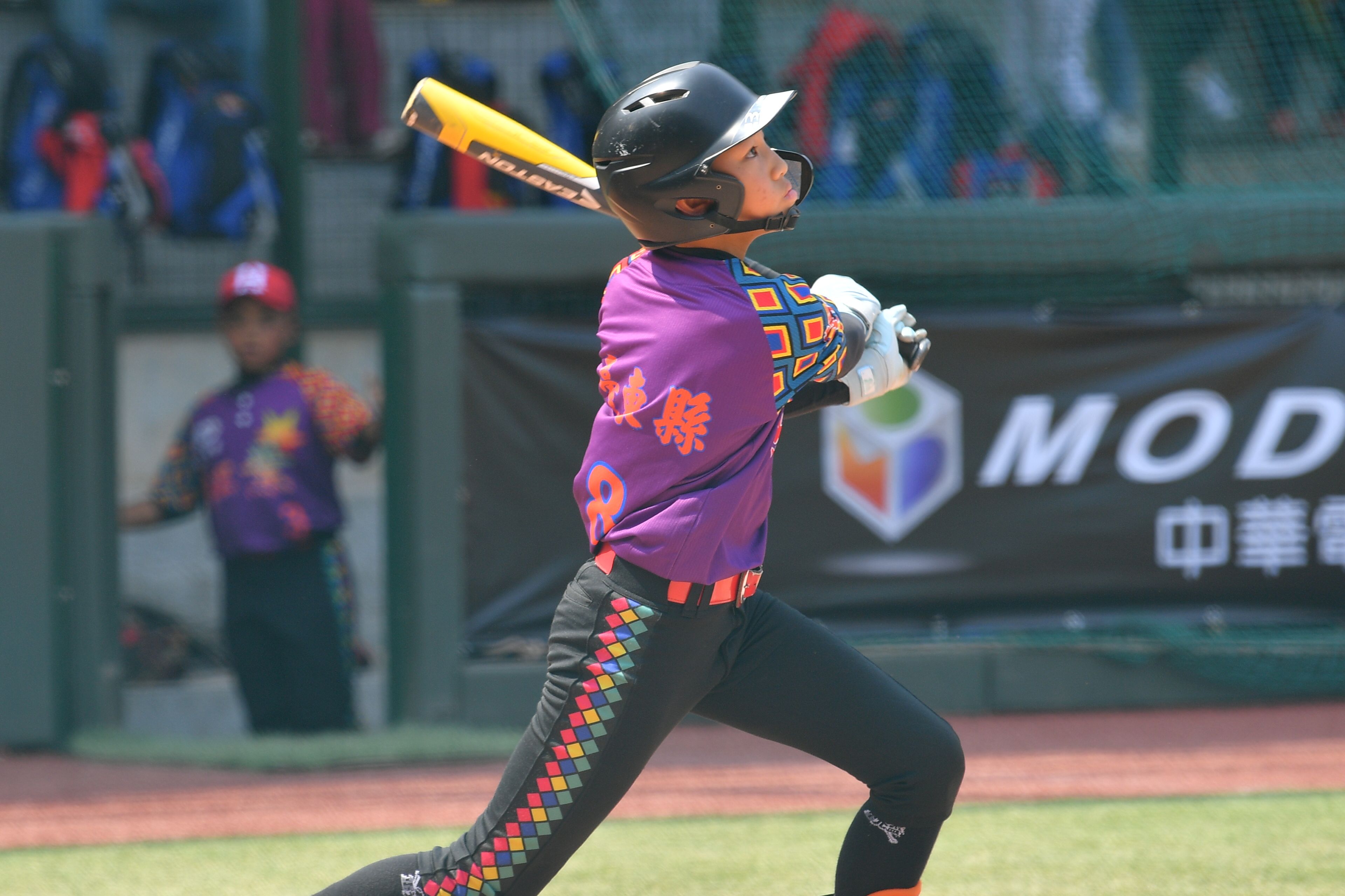 臺東縣王奕穎生涯首轟出爐。圖片來源:台灣世界少棒聯盟提供