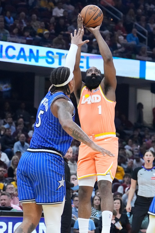 James Harden(右)。圖片來源：達志影像