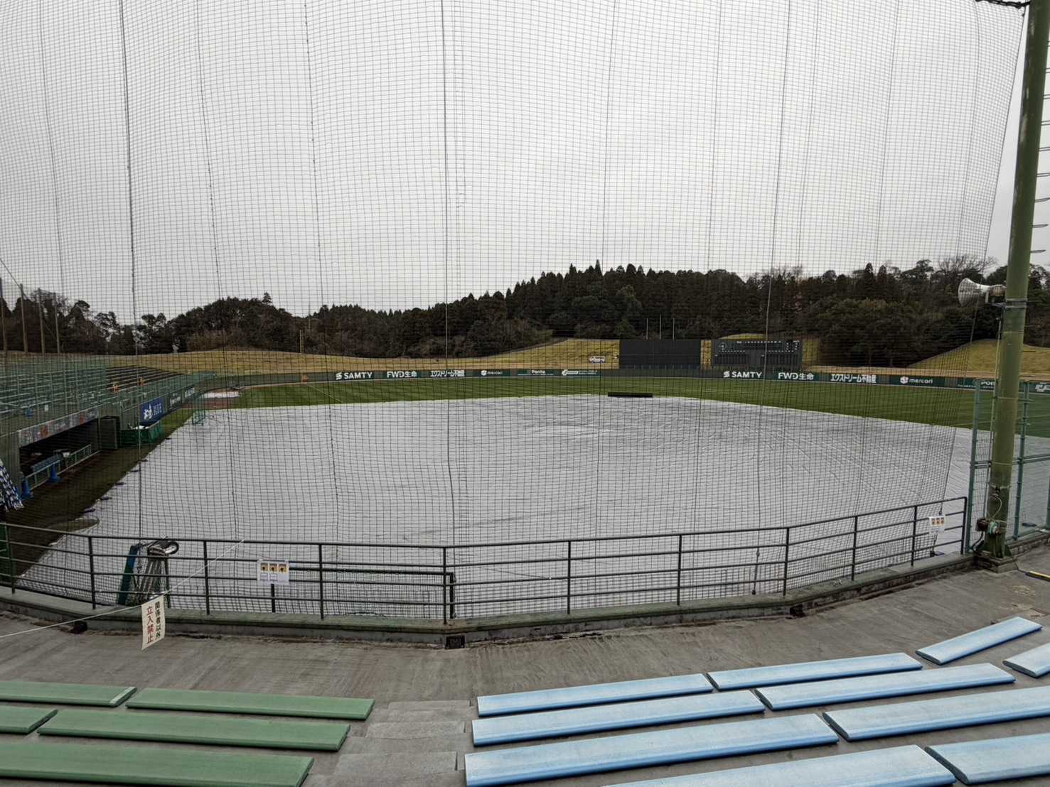 宮崎今天雨勢不小。圖片來源:記者林暐凱/攝