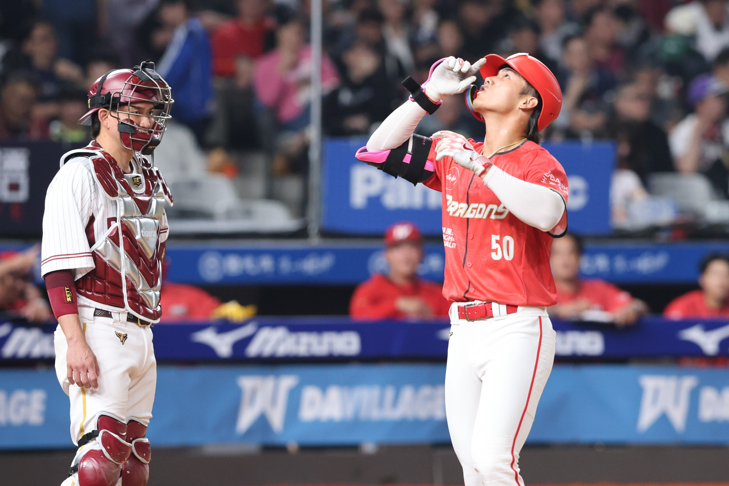 曾聖安本季首轟出爐。圖片來源:味全龍