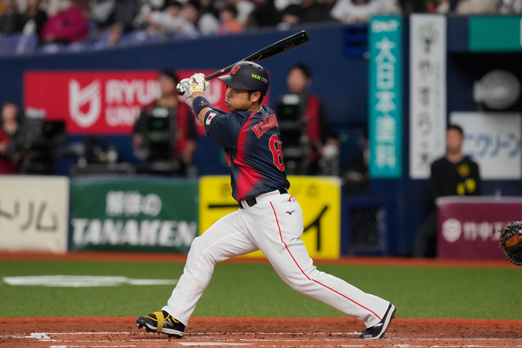 近藤健介還在尋求本屆賽會首安。圖片來源:達志影像