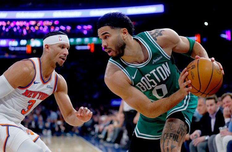 Jayson Tatum(右)Josh Hart(左)。圖片來源:達志影像