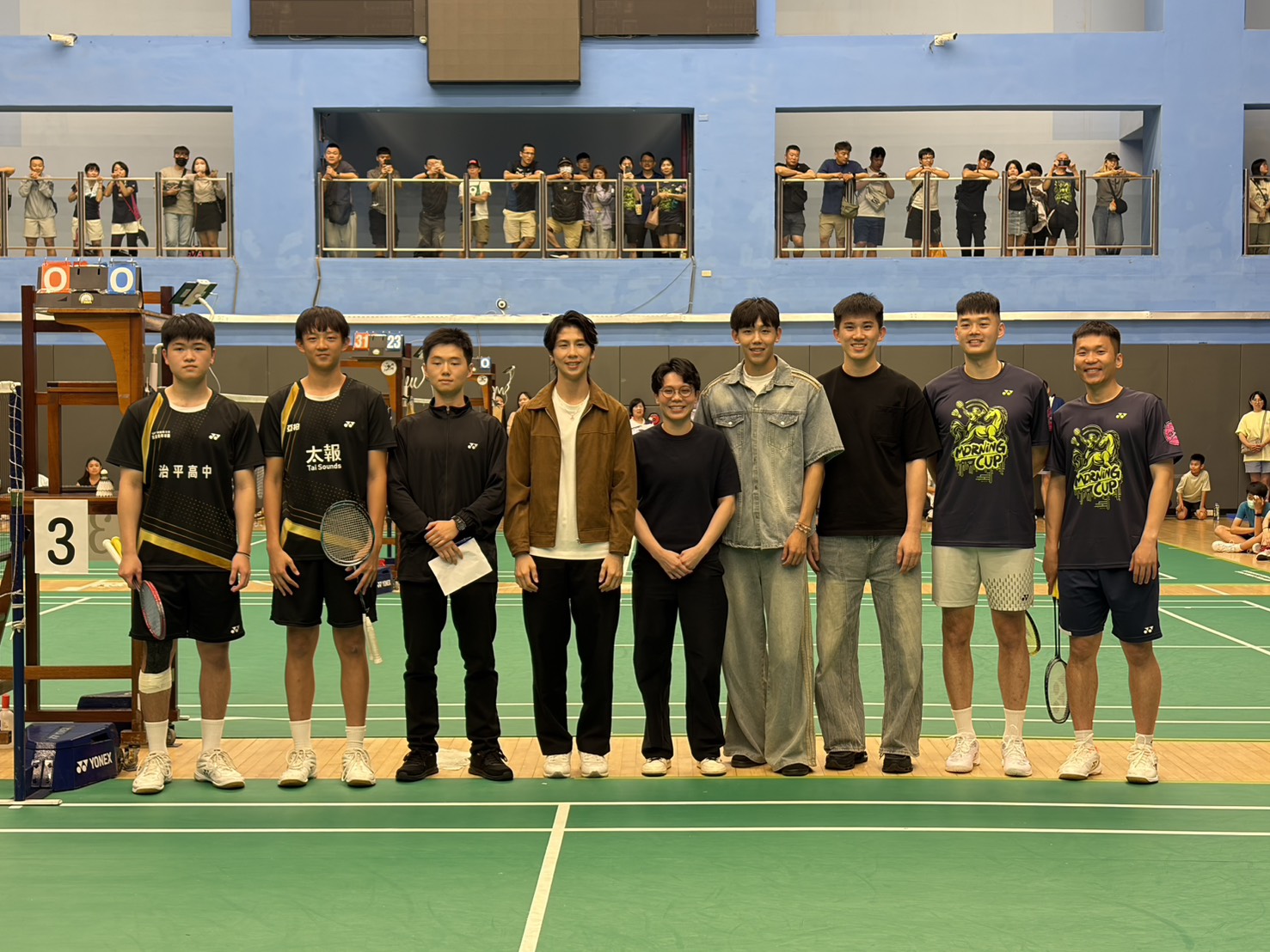 多名國手到場見證清晨盃表演賽。圖片來源：記者吳嘉倪／攝