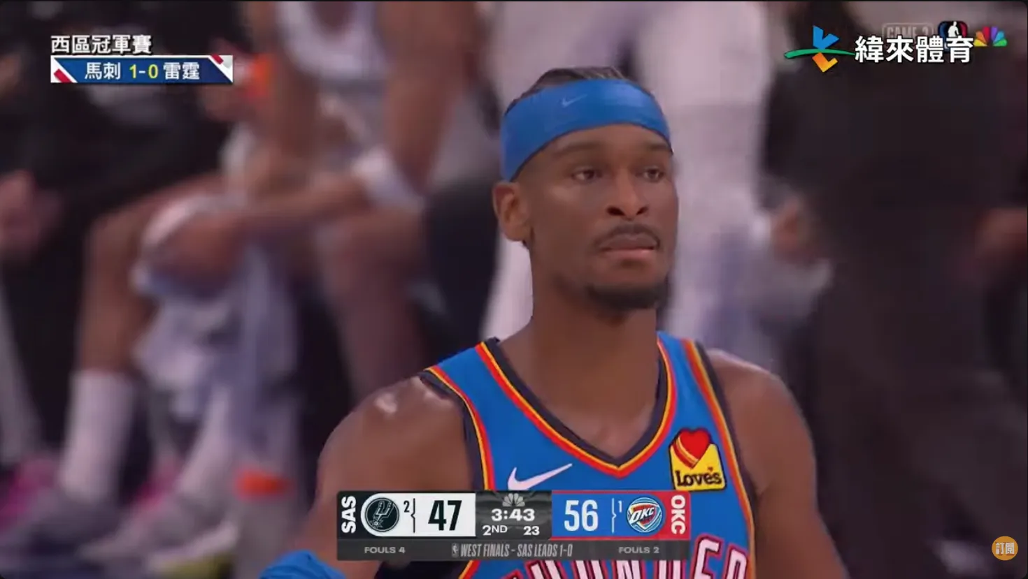 Shai Gilgeous-Alexander。圖片來源：緯來體育台