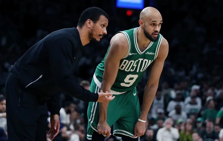 Derrick White(右)。圖片來源：達志影像