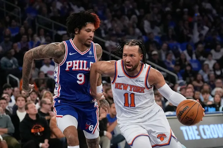 Jalen Brunson(右)。圖片來源：達志影像