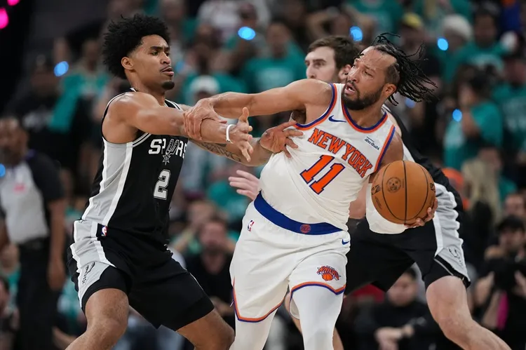 Jalen Brunson(右)。圖片來源：達志影像