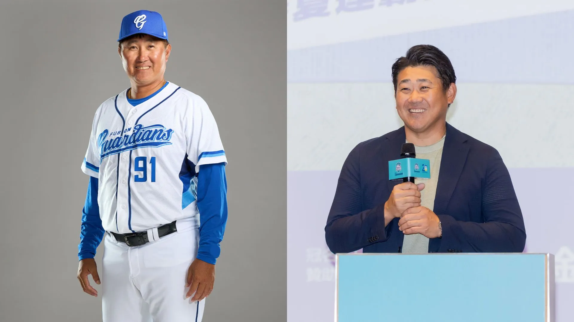許銘傑、松坂大輔。圖片來源:富邦悍將、棒協提供