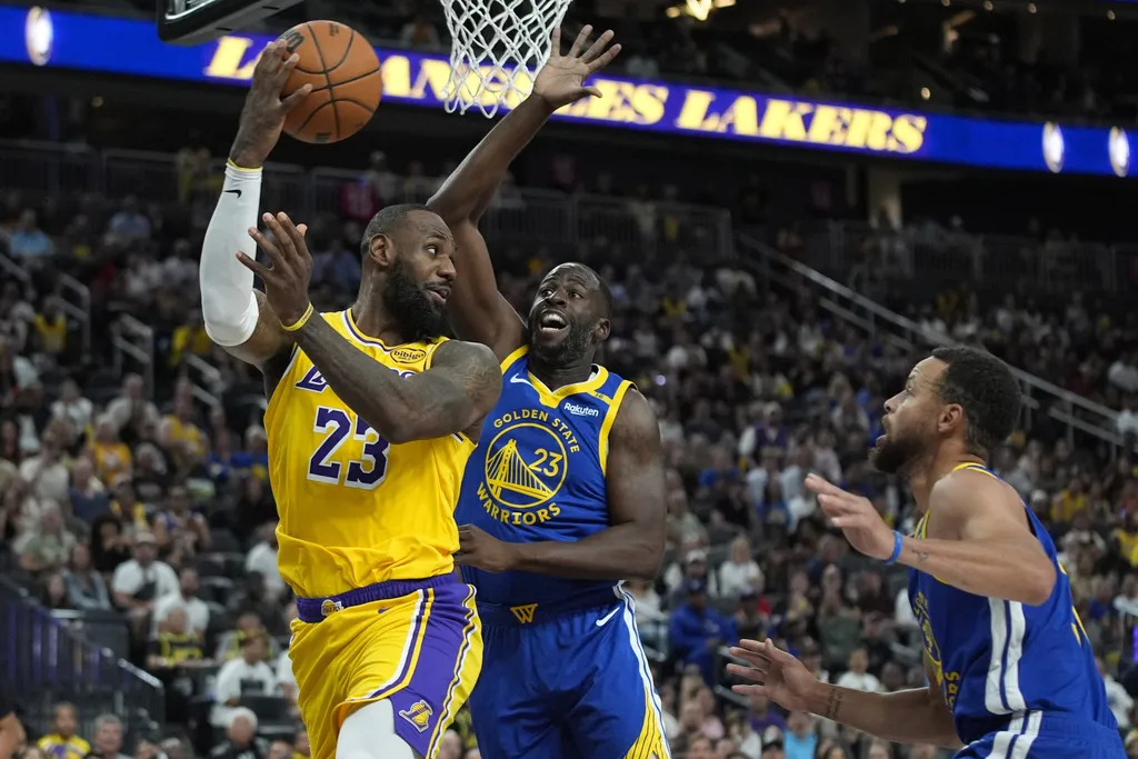 LeBron James和Draymond Green的背號都是23號。圖片來源：達志影像
