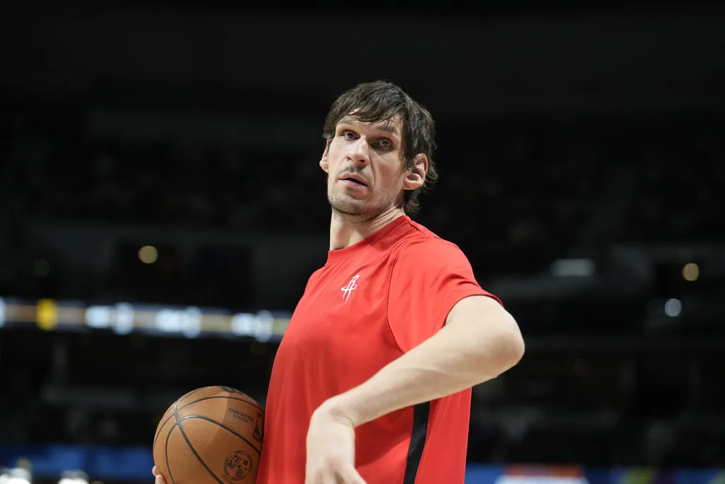 前NBA塞爾維亞224公分中鋒「巨神兵」Marjanovic。圖片來源：達志影像