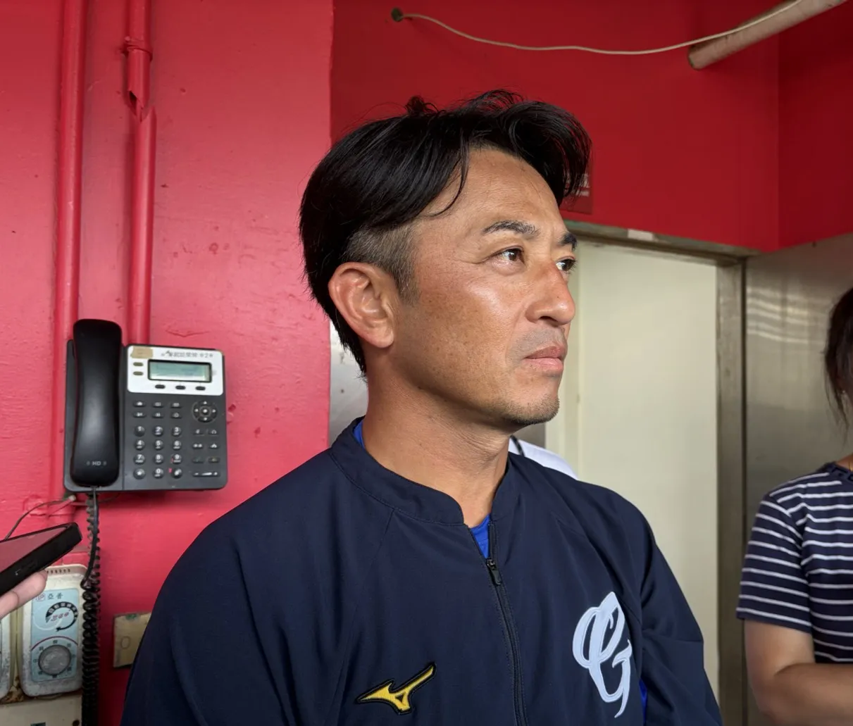 富邦悍將總教練後藤光尊。圖片來源:記者吳嘉倪/攝