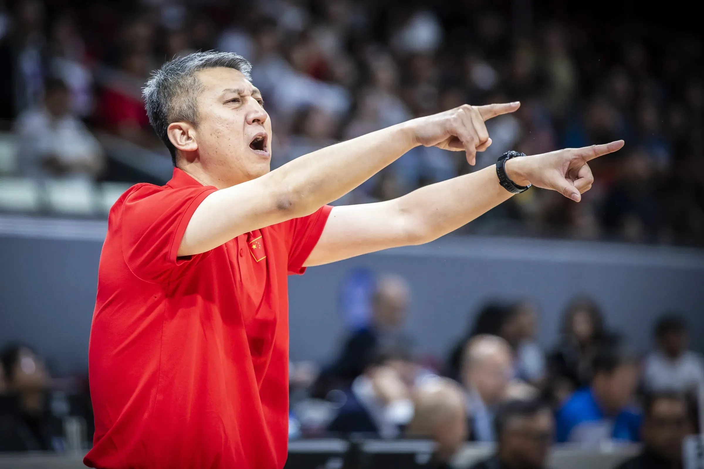中國主帥郭士強。圖片來源：FIBA