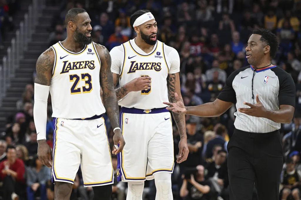 LeBron James、Anthony Davis難以在灣區聚首。圖片來源：達志影像