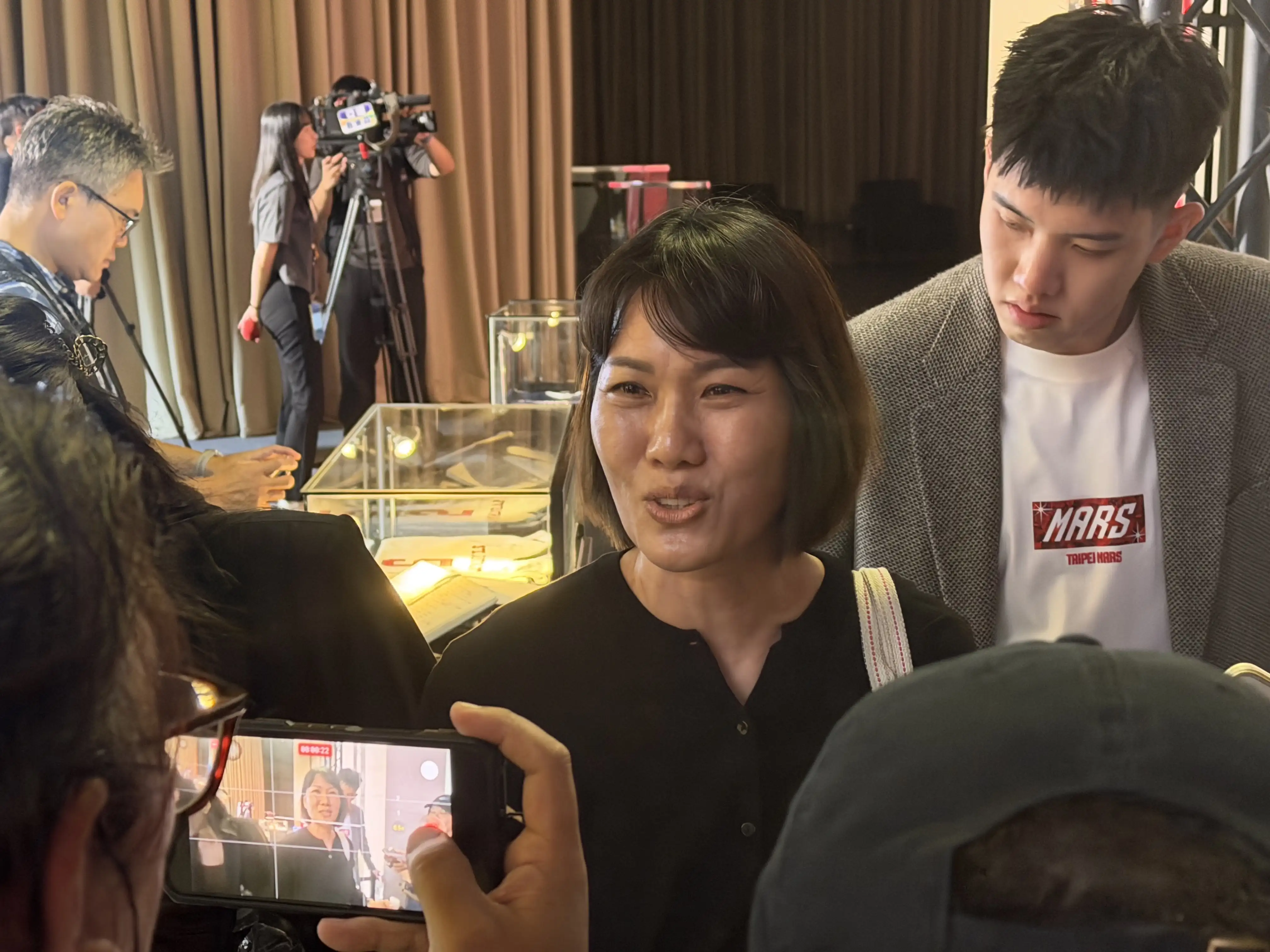 林庭謙媽媽劉靜明。圖片來源:記者林暐凱/攝