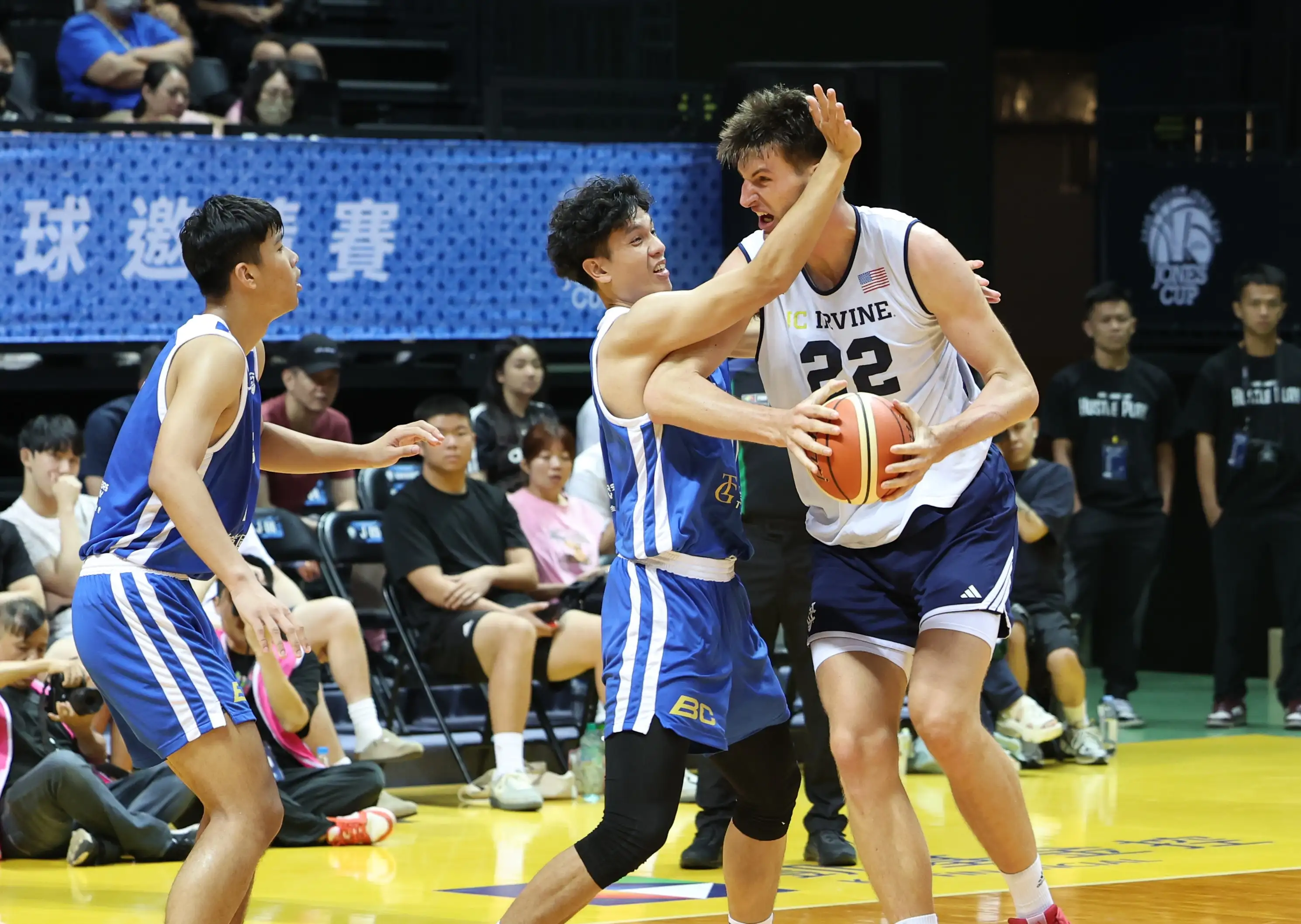 美國UC Irvine收下賽會四連勝。圖片來源:籃協提供