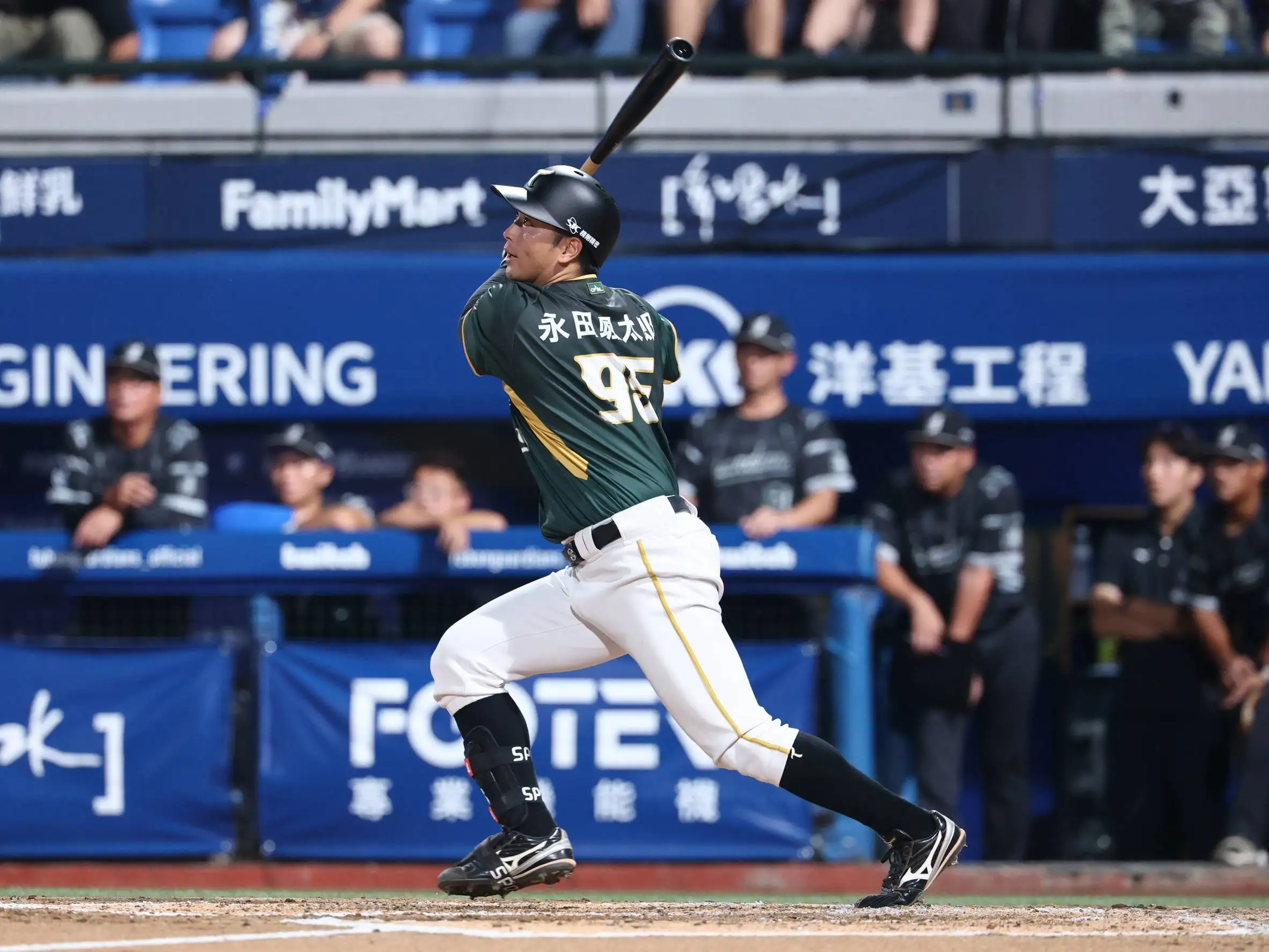 永田颯太郎。台鋼雄鷹提供