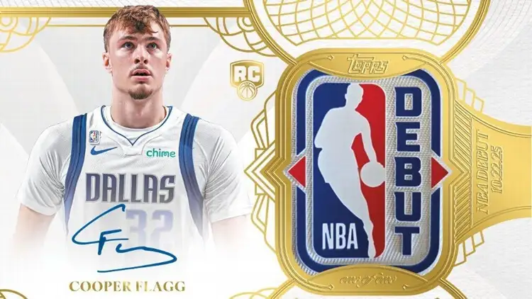 Cooper Flagg獨一無二的新秀首秀球衣簽名卡。圖片來源:Topps