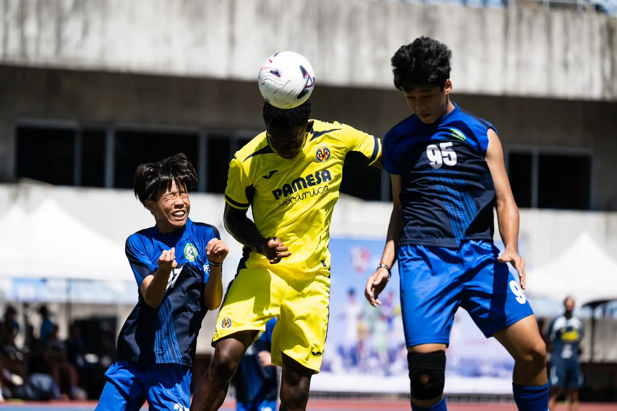地主高雄Attackers FC U16迎戰比利亞雷亞爾U16,終場以0比3,高雄Attackers FC止步16強。圖片來源:柏文健康事業提供