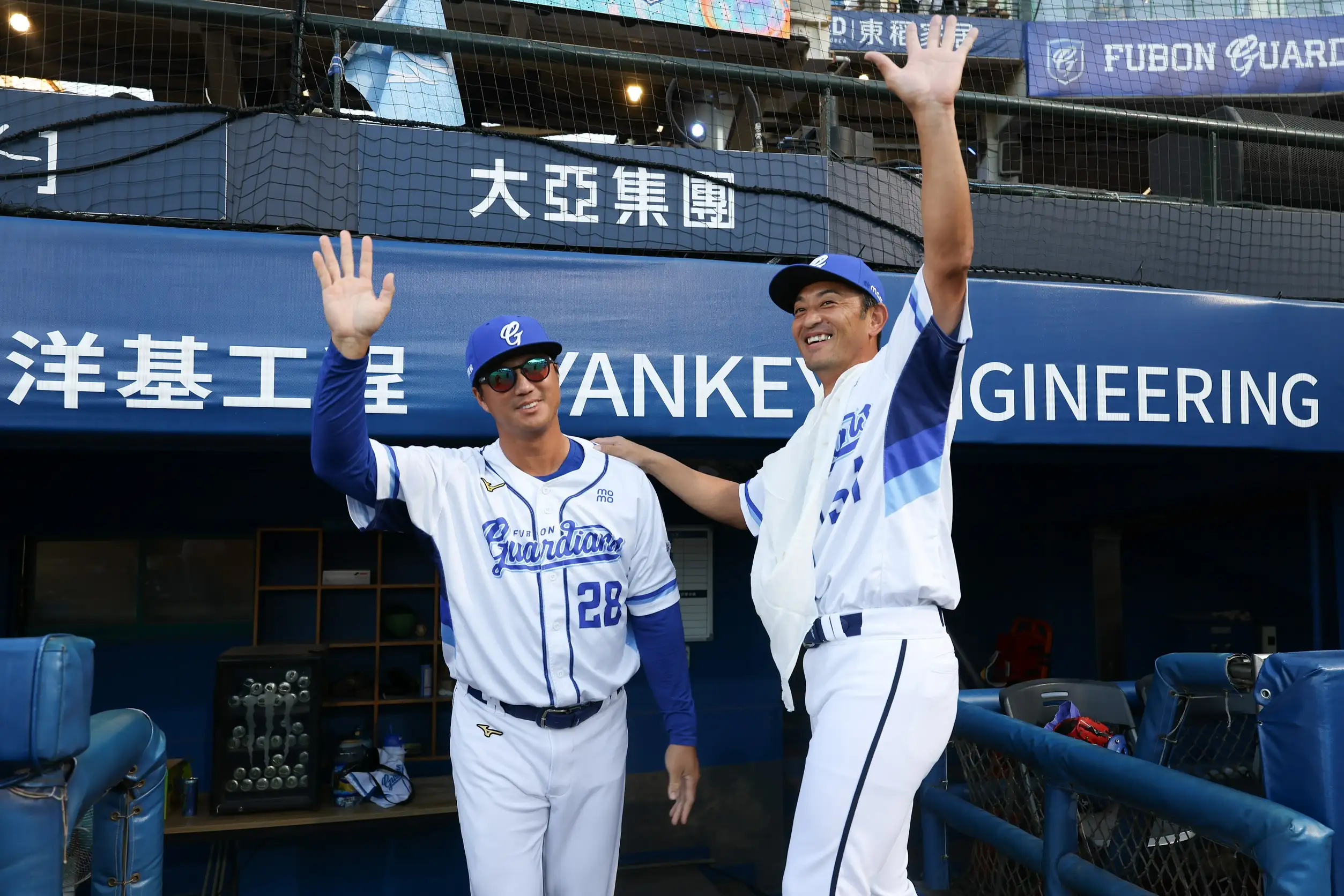 高國輝和後藤光尊。圖片來源:富邦悍將